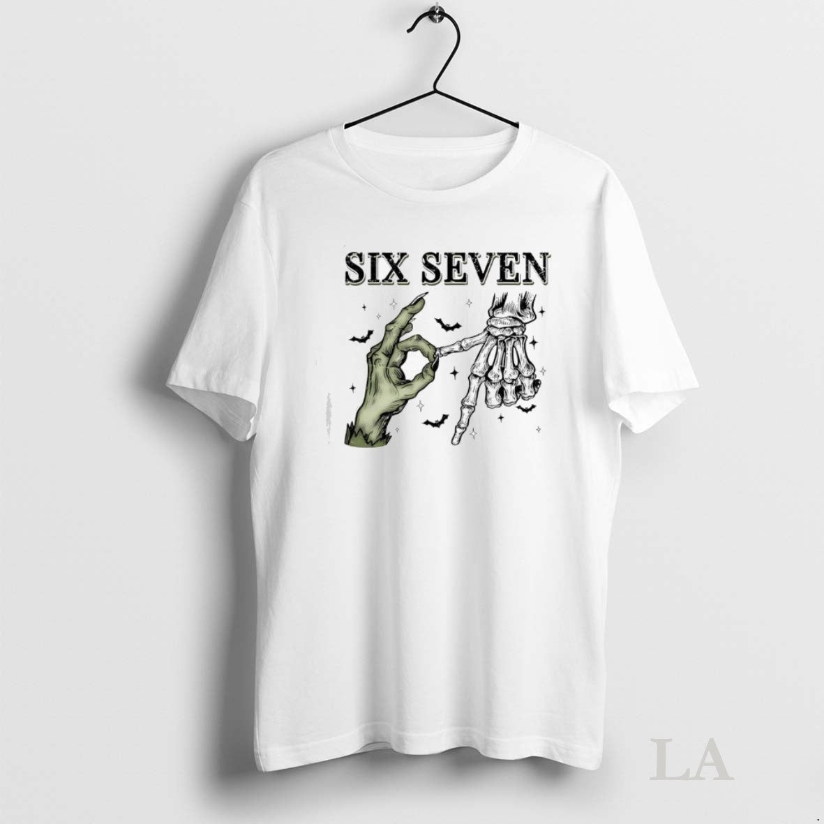 Original Six Seven 6 7 Skeleton Hands Halloween