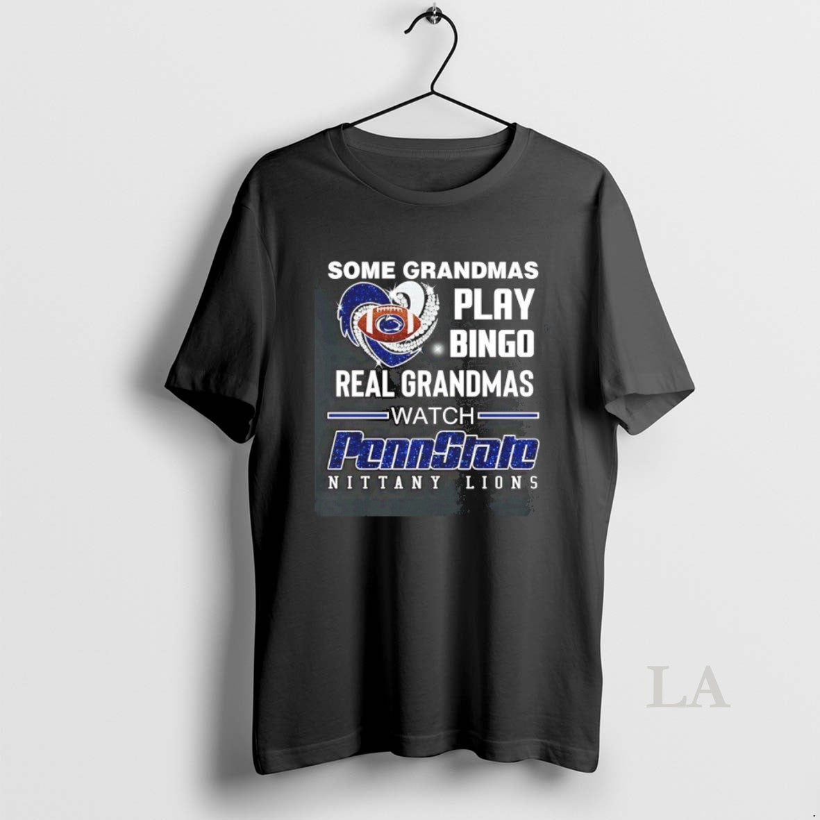Original Some Grandmas Play Bingo Real Grandmas Watch Penn State Nittany Lions Diamond Heart T-Shirts, Hoodie, Sweatshirt