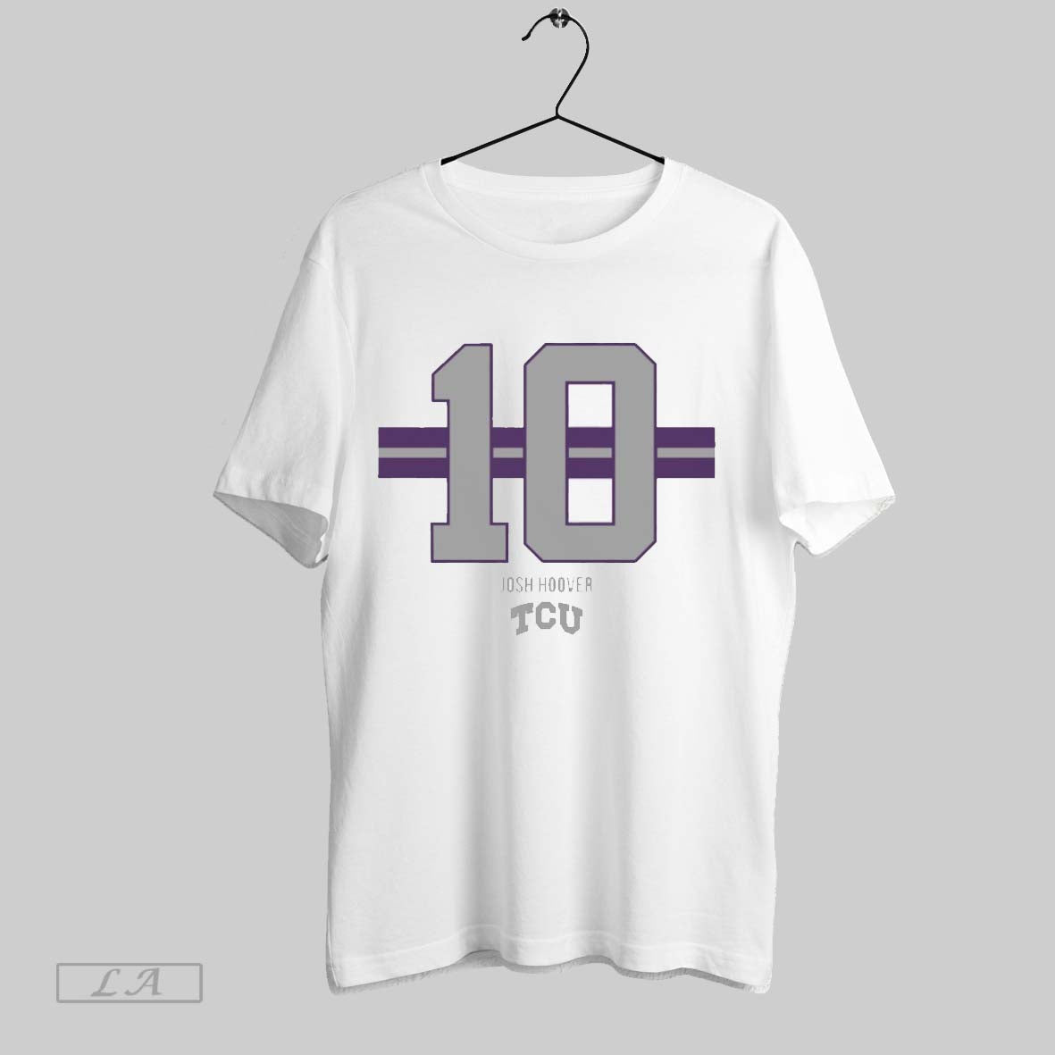 Original Tcu Horned Frogs Football Josh Hoover 10 Stripe