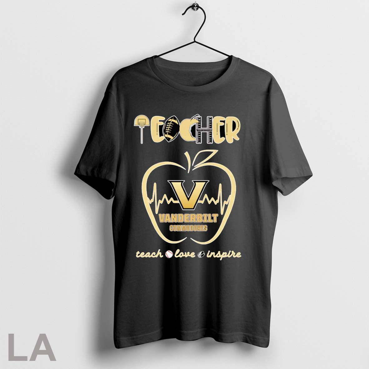 Original Teacher Teach Love Inspire Vanderbilt Commodores