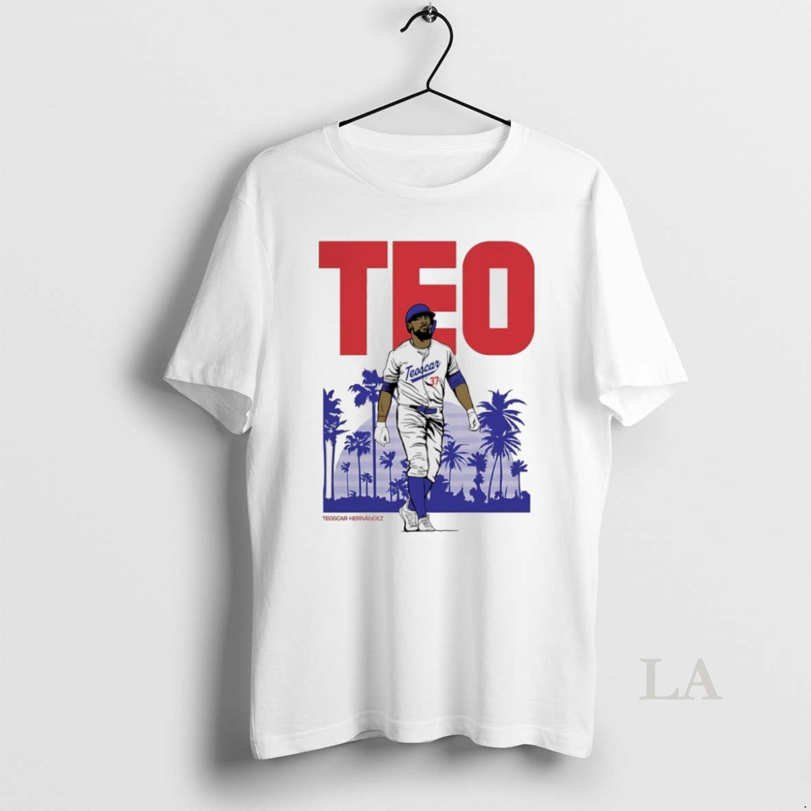Original Teo Teoscar Hernandez Los Angeles Dodgers October Baseball