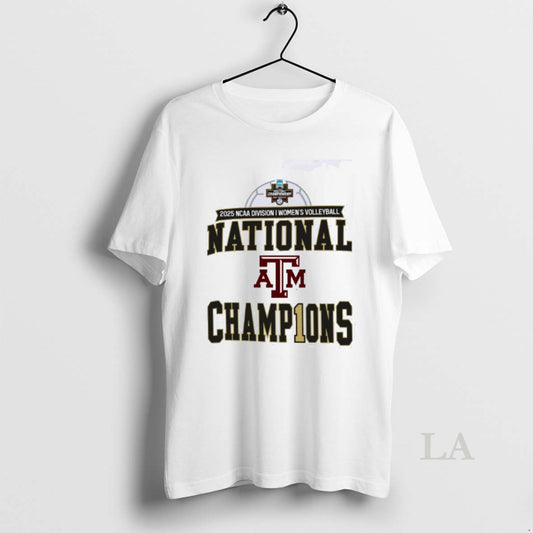 Original Texas Am Aggies 2025 Ncaa Division I Womens Volleyball National Champions T-Shirts, Hoodie, Sweatshirt