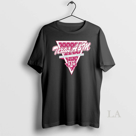 Original Texas Am Aggies Football Palm Tree Pattern Inside A Triangle Logo