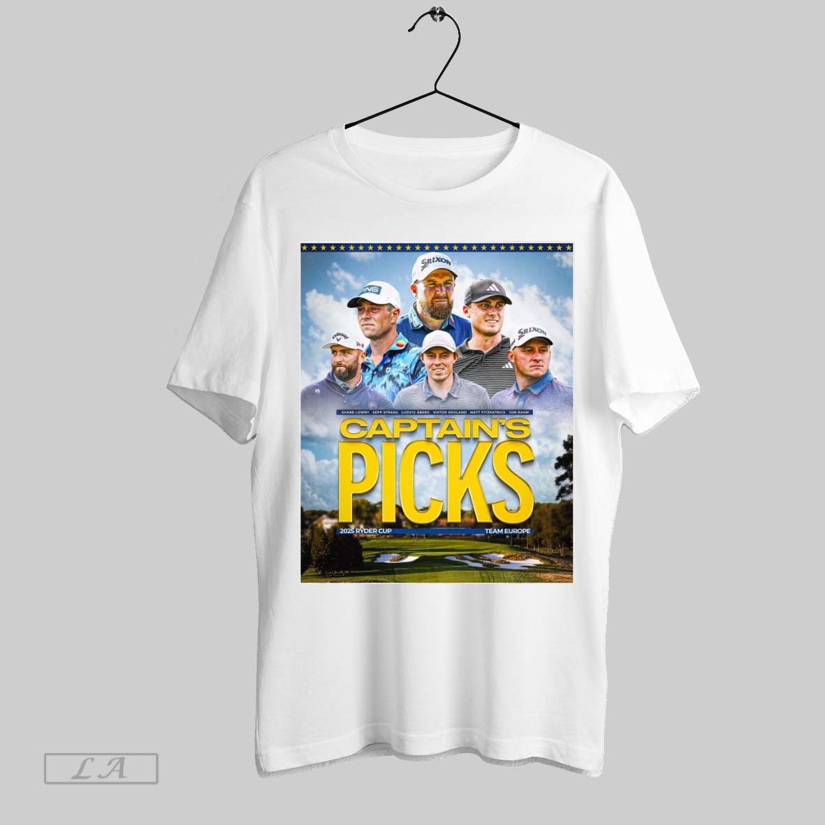 Original Top Poster Captains Pick 2025 Ryder Cup Team Europe Shane Lowry Sepp Straka Ludvig