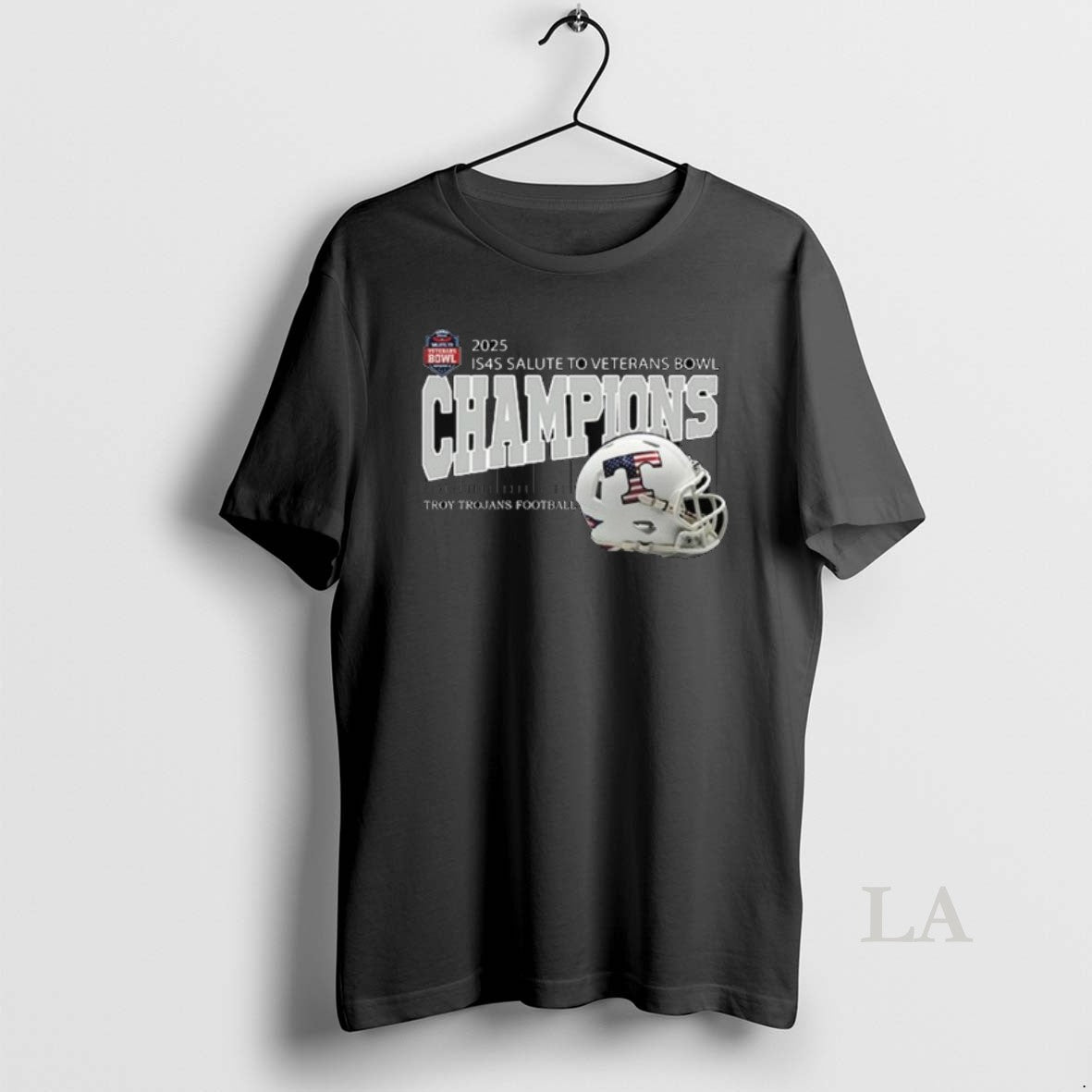 Original Troy Trojans Football Are 2025 Is4s Salute To Veterans Bowl Champions Helmet Long Sleve T-Shirts, Hoodie, Sweatshirt