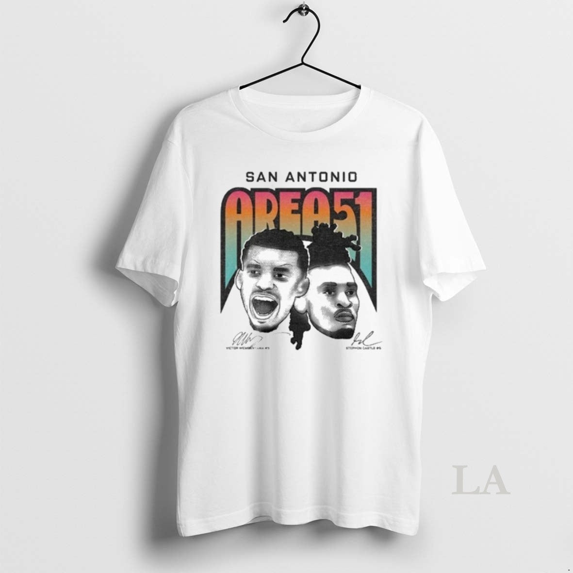 Original Victor Wembanyama And Stephon Castle San Antonio Spurs Area 51 Heads Signatures T-Shirts, Hoodie, Sweatshirt