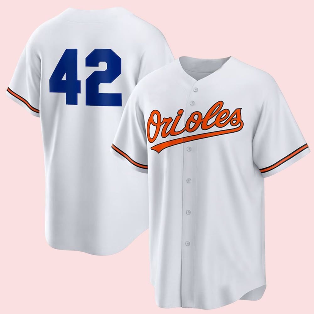 Orioles Jackie Robinson 42 Day Jersey - Grishko.com T-Shirts, Hoodie, Sweatshirt | WearSparks.com (Image 2)