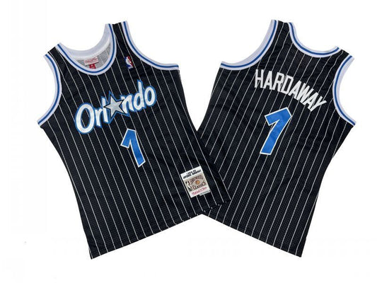 Orlando Magics #1 Penny Hardaway Magic 1 # Black White 94-95 Season Mitchell Retro Jersey --.. Hardaway Style 2