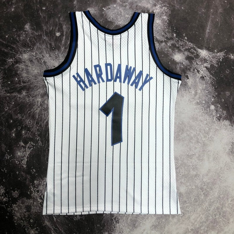 Orlando Magics #1 Penny Hardaway sw Magic 94 Season White 1 # Hardaway Style 1