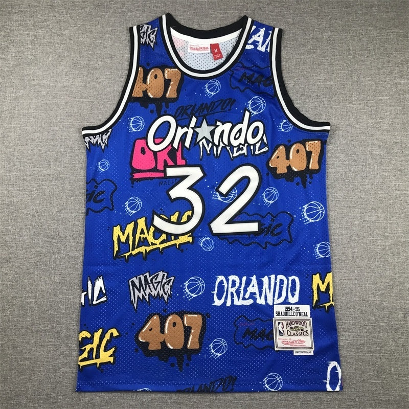 Orlando Magics #32 Shaquille O'Neal Magic 32 Style 2