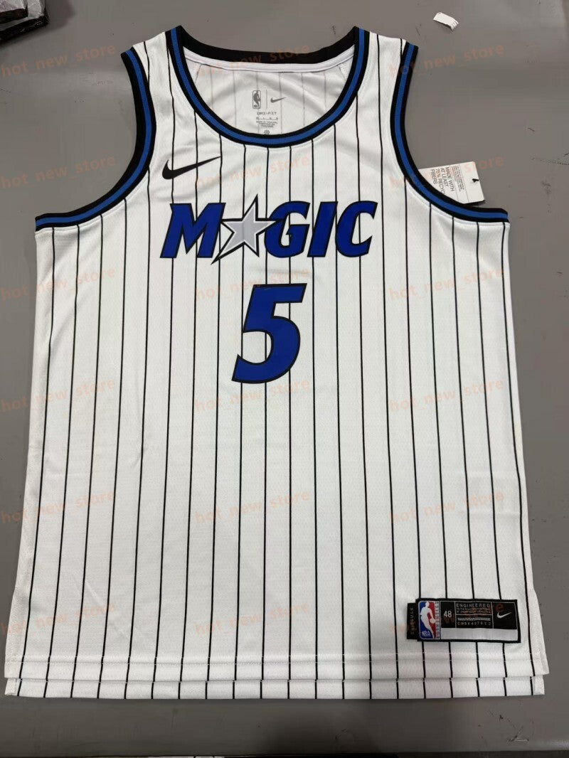 Orlando Magics #5 Paolo Banchero 26 Season Magic White Style 2