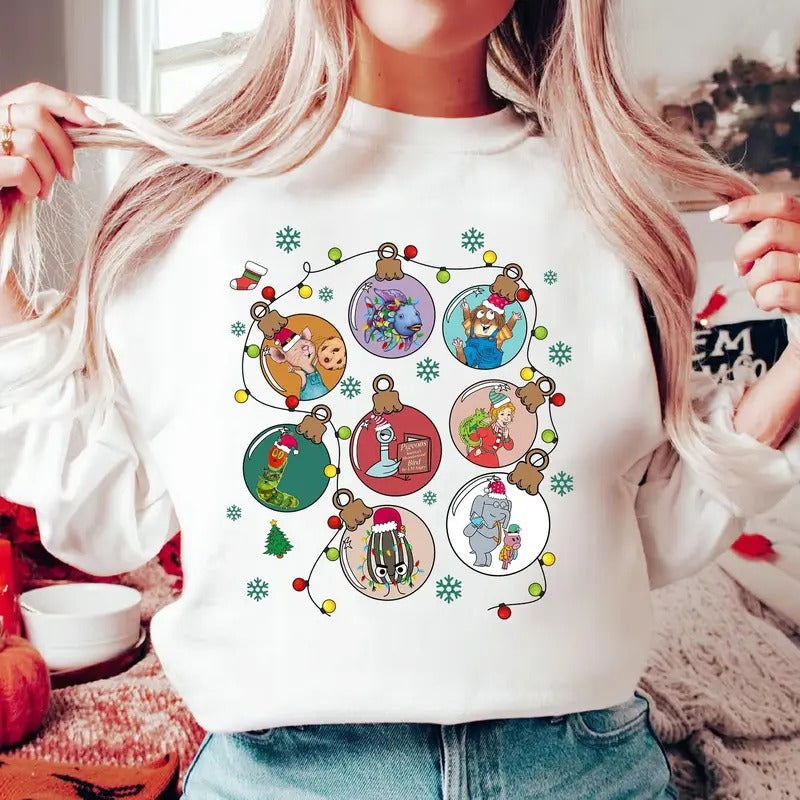 Ornament Children's Books Character Xmas Shirt Christmas Books Shirt Book Lovers Shirt Christmas Teacher Shirt Librarian...