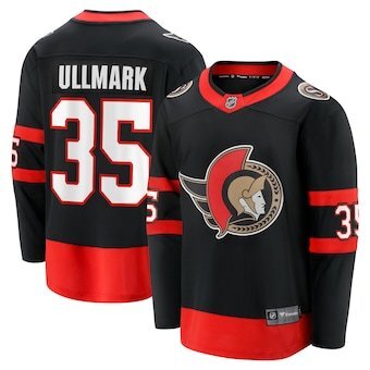 Ottawa Senators #35 Linus Ullmark Fanatics Black Home Premier Breakaway