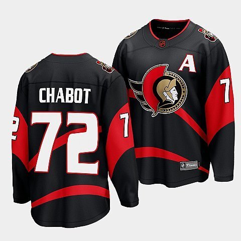 Ottawa Senators #72 thomas-chabot-black-special-edition-2.0-breakaway-player-jersey