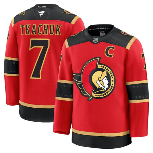 Ottawa Senators #7 Brady Tkachuk Alternate Premium Jersey - Red