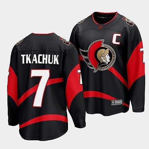 Ottawa Senators #7 brady-tkachuk-black-special-edition-2.0-breakaway-player-jersey