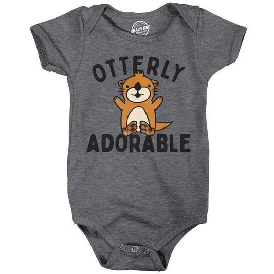 Otterly Adorable Baby Bodysuit Funny Sarcastic Cute Otter Graphic Jumper For Infants Funny Baby Onesies Sarcastic Onesie...