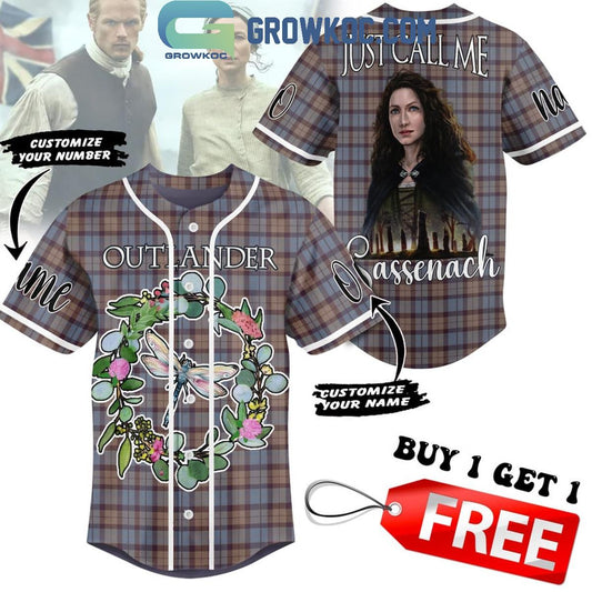 Outlander Just Call Me Sassenach Personalized Baseball Jersey
