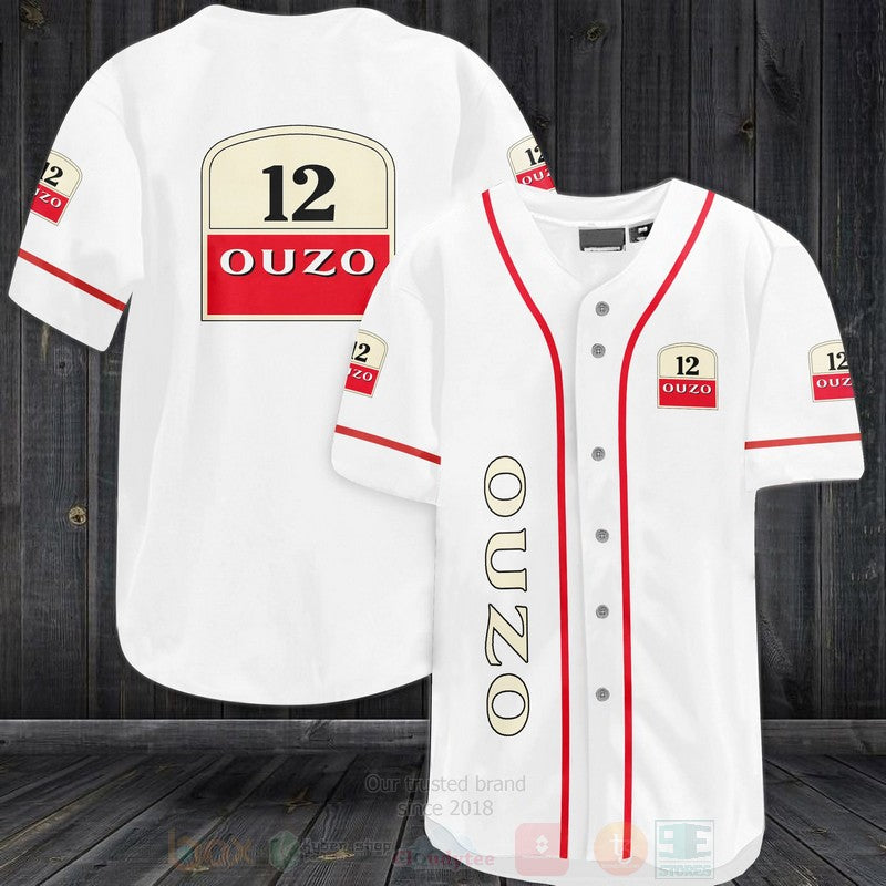 FASHION Ouzo 12 Baseball Jerseys Botton Shirt