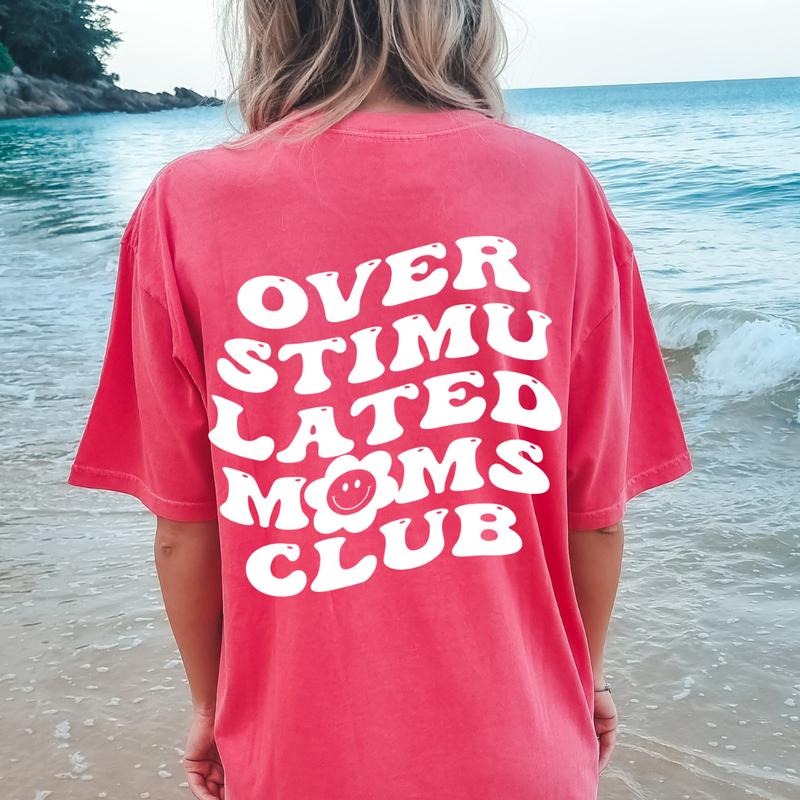 Over stimulated mom club t-shirt, Mom Shirt, Mother's Day Gift, Gift for Mom, Funny Mom Shirt, Retro Shirt, Shirt for...