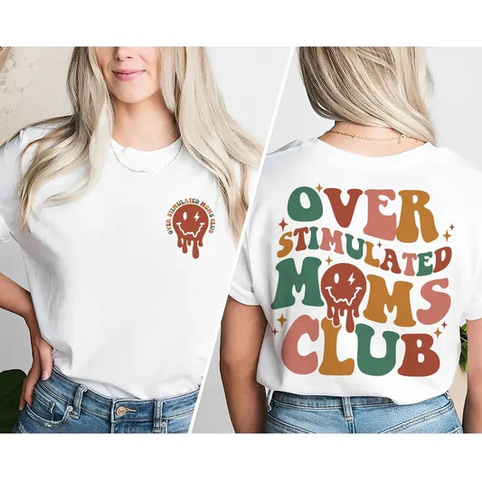 Overstimulated Moms Club Sweatshirt Cute Sweatshirt For Moms Girly Sweatshirt Overstimulated Moms Sweatshirt Mom Gift...