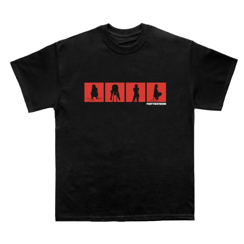 PARTYNEXTDOOR 4 Black Logo T-shirt Classic Cotton Hoodie, Sweatshirt | WearSparks.com