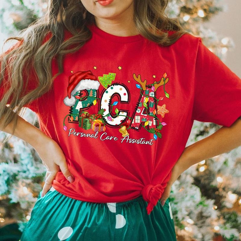 PCA Christmas T-shirt, Christmas PCA Shirt, Patient Care Assistant Appreciation Gift, Patient Care Assistant Tee Hoodie,...