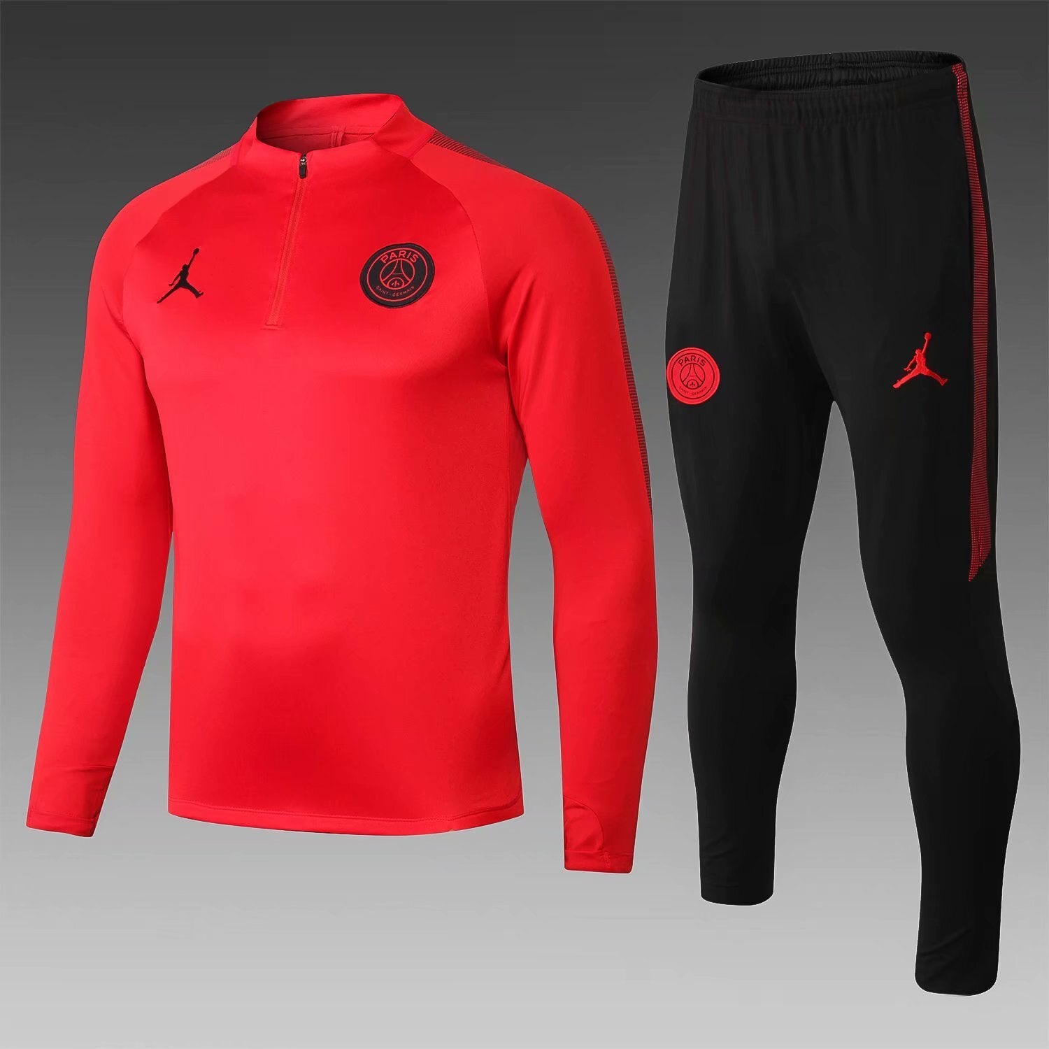 PSG 0329 HALF ZIPPER RED 1