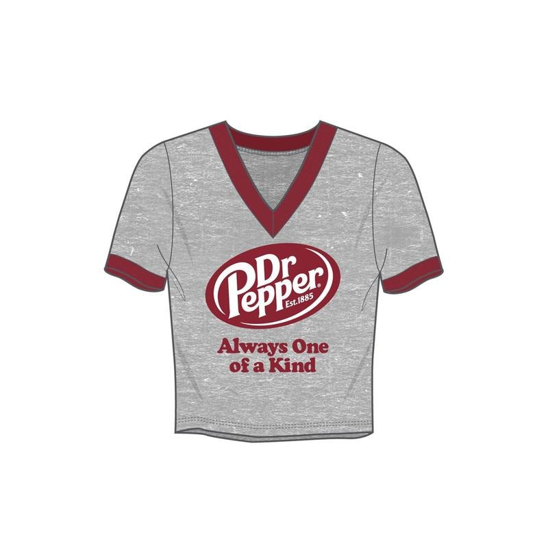 PacSun Women's Dr Pepper Always One Of A Kind V-Neck T-Shirt Hoodie, Sweatshirt | WearSparks.com