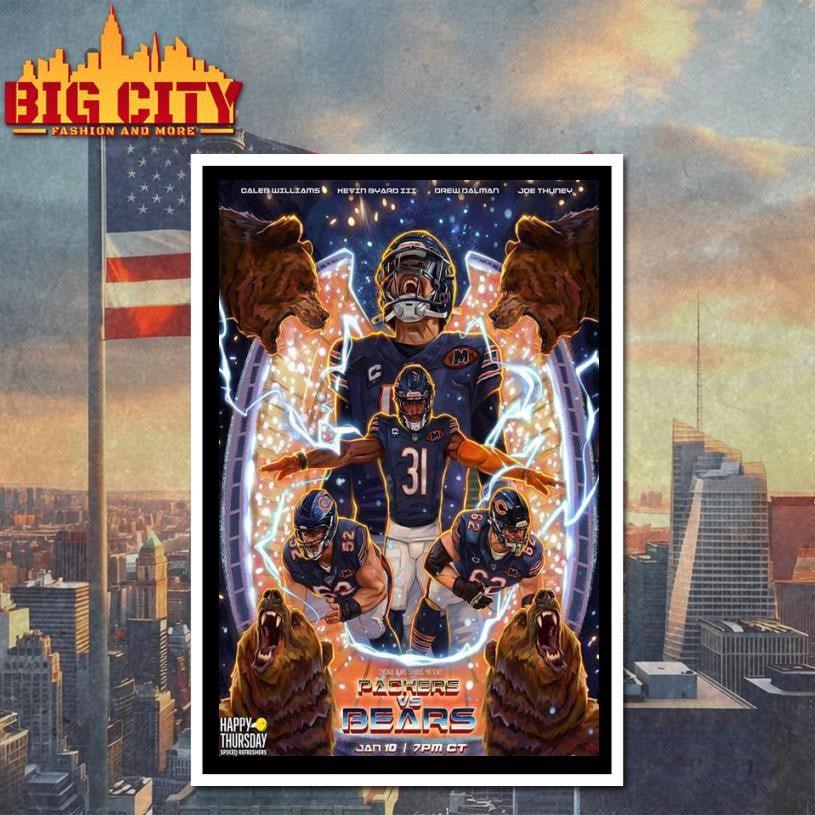 Packers Vs Bears Jan 10 2026 Soldier Field Chicago IL Poster shirt