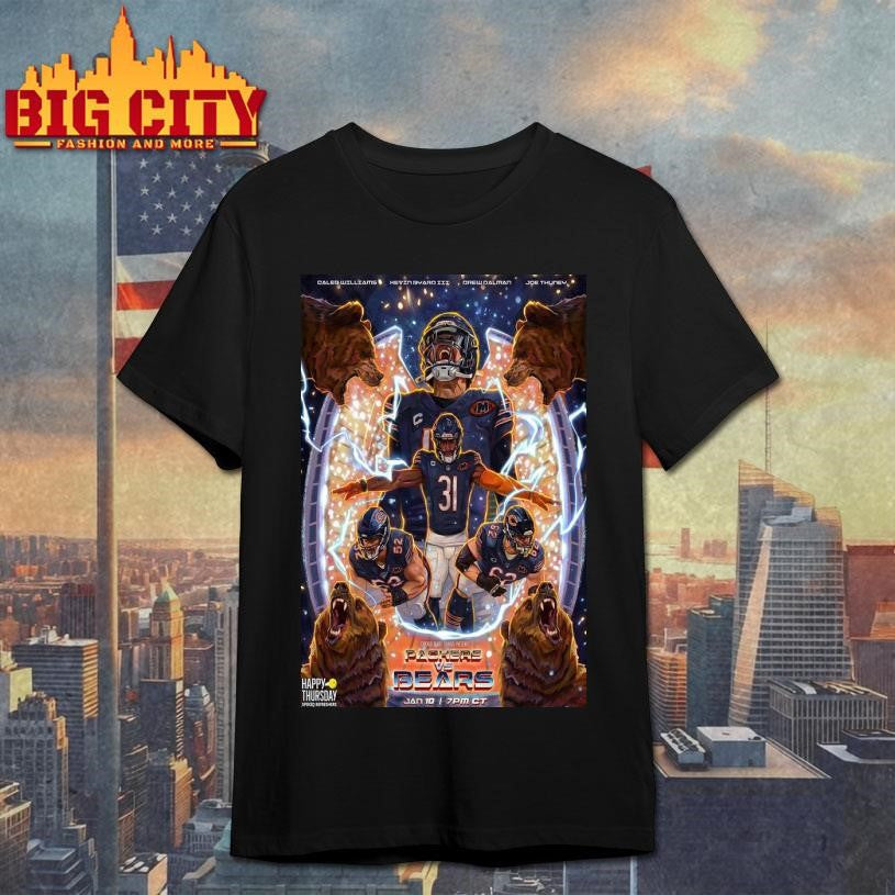 Packers Vs Bears Jan 10 2026 Soldier Field Chicago IL Poster shirt