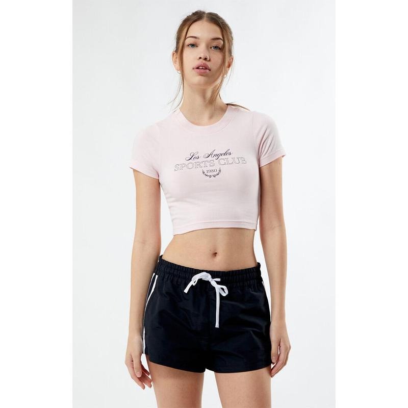 Pacsun Women's Los Angeles Sports Club Baby T-Shirt Hoodie, Sweatshirt | WearSparks.com