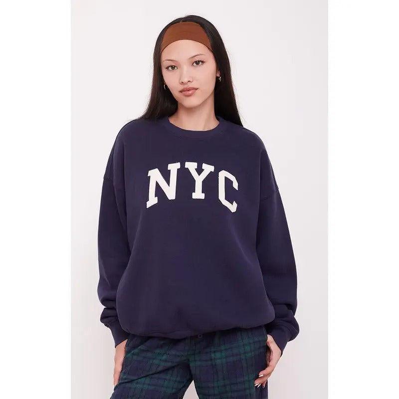 Pacsun Women's NYC Crew Neck Sweatshirt T-Shirts, Hoodie | WearSparks.com