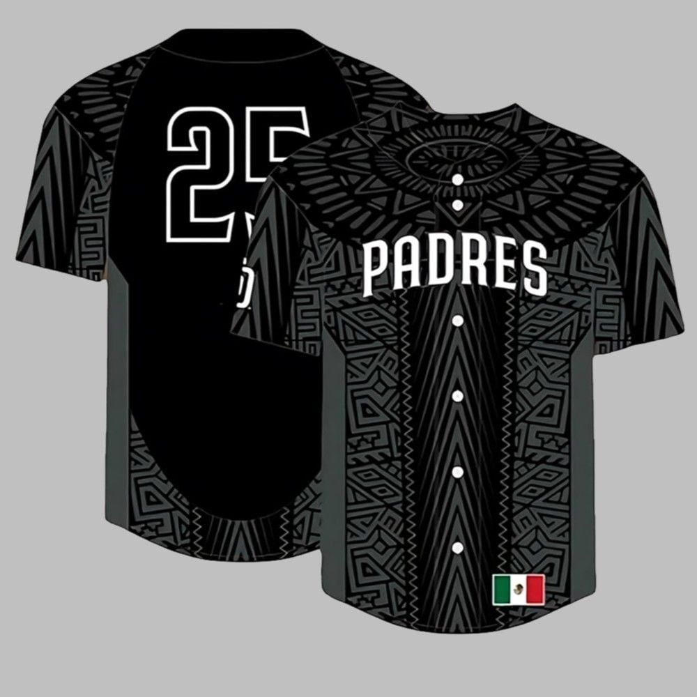 Padres Mexican Heritage Celebration Jersey 2025 Giveaway - Grishko.com T-Shirts, Hoodie, Sweatshirt (Image 1)