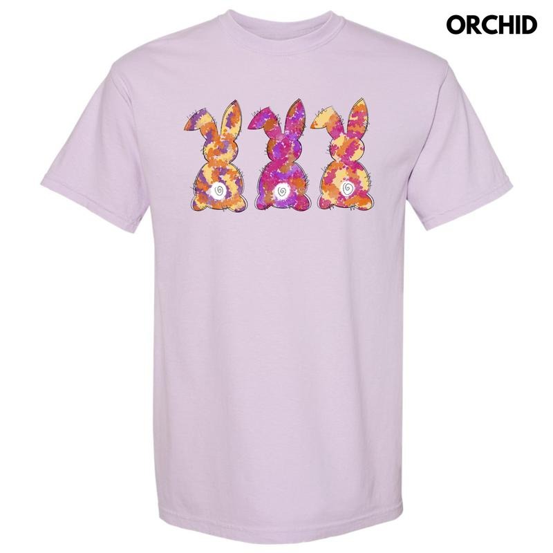 Painted Bunny Trio Comfort Colors T-Shirt 'NLB' Hoodie, Sweatshirt | WearSparks.com