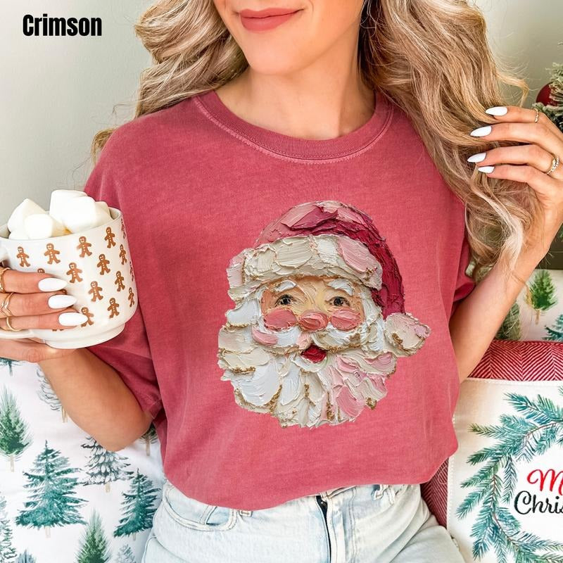 Painted Santa Comfort Colors T-Shirt 'NLB' Hoodie, Sweatshirt | WearSparks.com