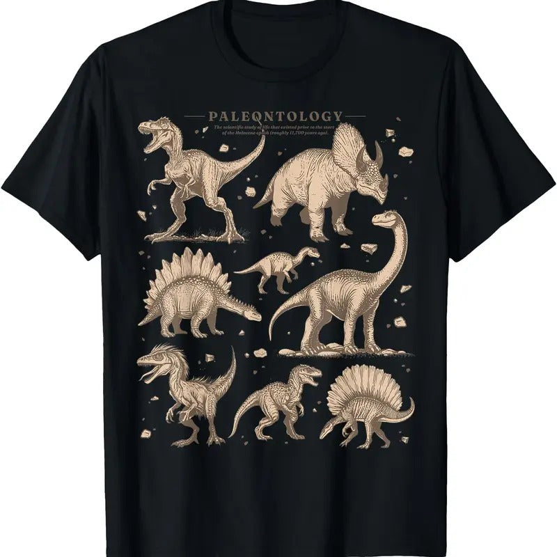 Paleontology Dinosaur Nerdy Science Teacher Vintage Graphic T-Shirt Hoodie, Sweatshirt | WearSparks.com