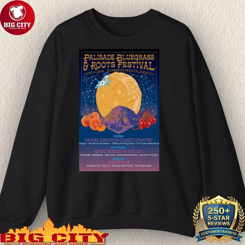 Palisade Bluegrass And Roots Festival 6-5 6-7-2026 Palisade CO Poster Shirt
