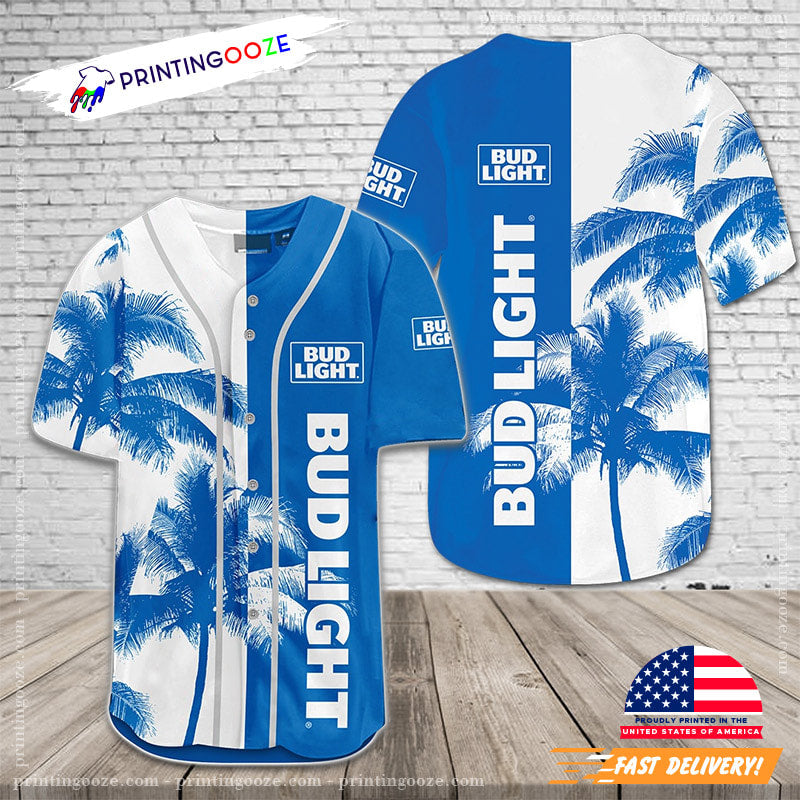 Palm Trees Bud Light Baseball Jersey