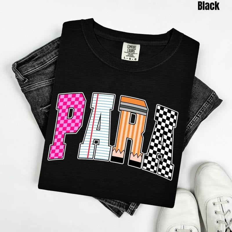 Para Multi Checker Comfort Colors T-Shirt 'NLB' Hoodie, Sweatshirt | WearSparks.com