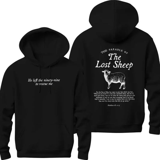 Parable of the Lost Sheep Bible Verse Crewneck Faith Based Clothing Worship Gospel Sweatshirt Minimalist Christian...