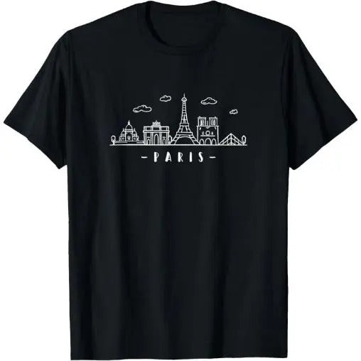Paris France Capital-City Skyline Eiffel-Tower paris lovers T-Shirt Made in USA Hoodie, Sweatshirt | WearSparks.com