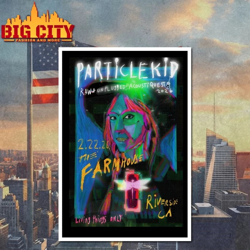 Particle Kid 2.22.2026 Riverside CA Poster shirt