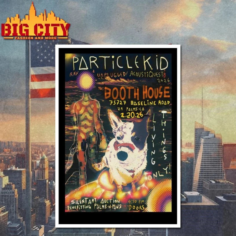 Particle Kid Feb 20 2026 Booth House In 29 Palms CA Poster shirt