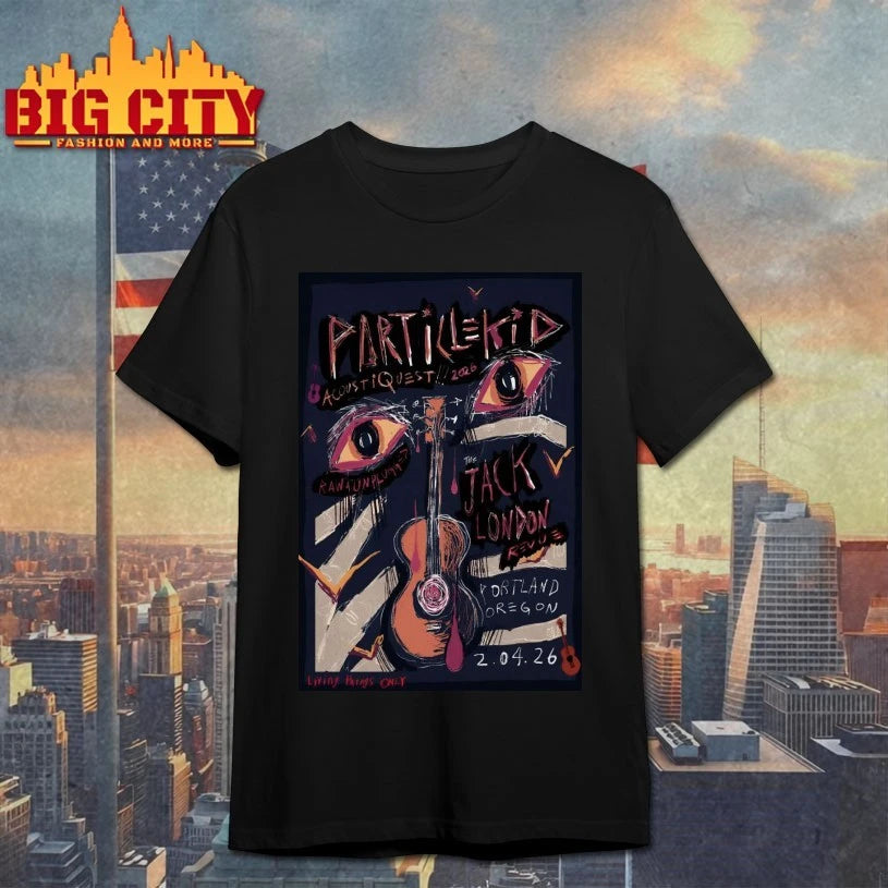 Particlekid AcoustiQuest Feb 4 2026 Jack London Revue In Portland OR Poster shirt