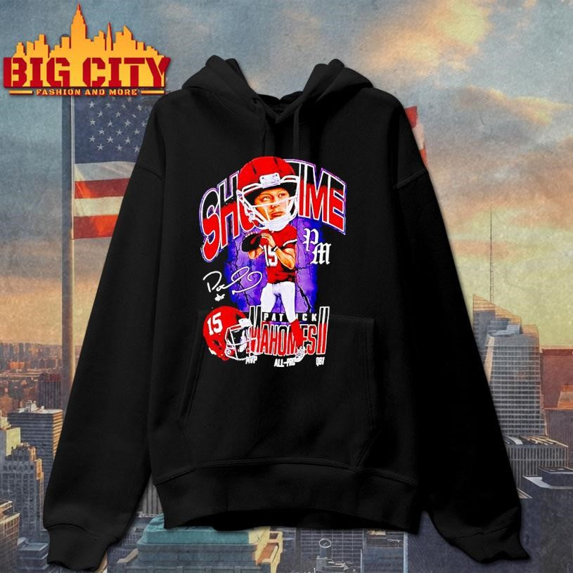 Patrick Mahomes Ii Kansas City Chiefs Showtime Signature Caricature Shirt