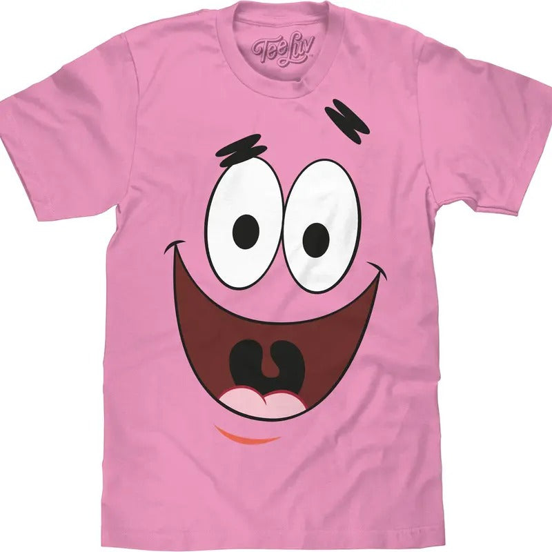 Patrick Star Face T-Shirt - Light Pink Hoodie, Sweatshirt | WearSparks.com
