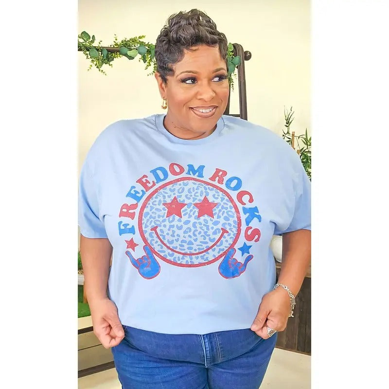 Patriotic Freedom Rocks Graphic Shirt Hoodie, Sweatshirt | WearSparks.com