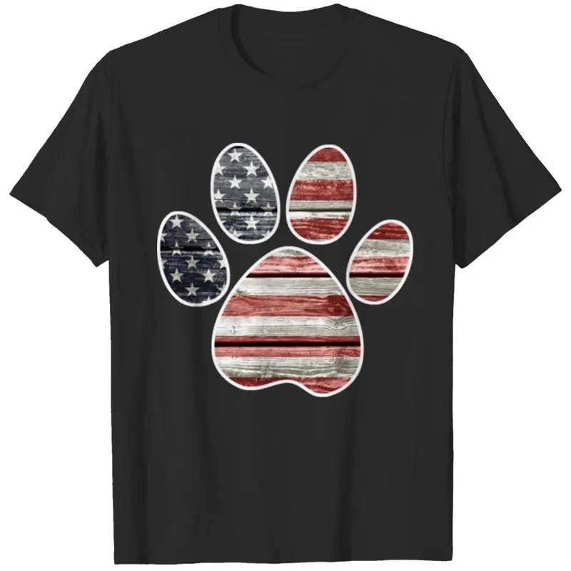 Patriotic Paw Print, American  T-shirt, sweater and Hoodie Sweatshirt | WearSparks.com