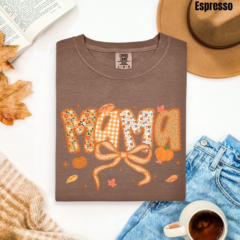 Pattern Autumn Mama Comfort Colors T-Shirt 'NLB' Hoodie, Sweatshirt | WearSparks.com